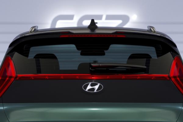 CSR Heckspoiler | Heckflügel mit ABE für Hyundai Bayon HF982-L schwarz matt (Lackierung erforderlich)