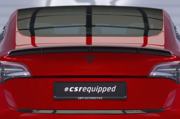 CSR Heckspoiler | Heckflügel mit ABE für Tesla Model 3 HF985-L Lackierung erforderlich (schwarz matt)