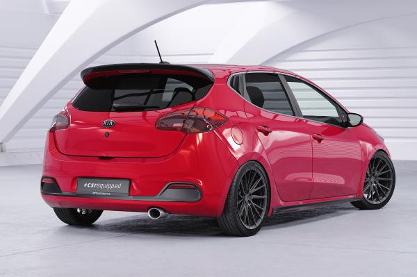 CSR Heckspoiler | Heckflügel mit ABE für Kia Ceed (JD) HF988-S Strukturiert schwarz matt (keine Lackierung erforderlich)