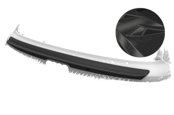 CSR Heckspoiler | Heckflügel mit ABE für Audi Q7 / SQ7 (4M) HF995-C Carbon Look Hochglanz (keine Lackierung erforderlich)