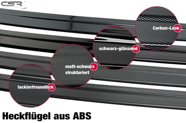 CSR Heckspoiler | Heckflügel mit ABE für Mercedes-Benz CL 203 Sportcoupé HF772-S schwarz matt strukturiert (keine Lackierung erforderlich)