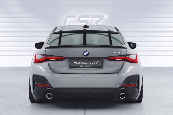 CSR Heckscheibenblend mit ABE für BMW 4er / i4 (G26) Gran Coupe HSB088-G Glossy schwarz Hochglanz (keine Lackierung erforderlich)