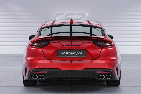 CSR Heckscheibenblend mit ABE für Kia Stinger GT HSB089-C Carbon Look Hochglanz (keine Lackierung erforderlich)