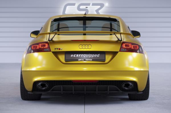 CSR Heckscheibenblend mit ABE für Audi TT / TTS / TT RS (8J) Coupe HSB090-S schwarz matt strukturiert (keine Lackierung erforderlich)