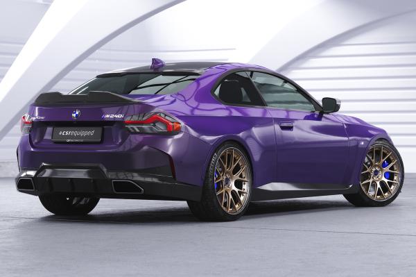 CSR Heckscheibenblend mit ABE für BMW 2er G42 / G87 Coupe HSB097-L schwarz matt (Lackierung erforderlich)