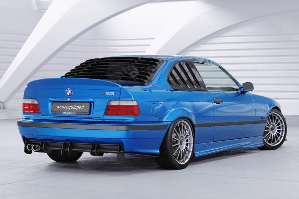 CSR Heckscheibenblend mit ABE für BMW 3er E36 Coupe HSB111-L schwarz matt (Lackierung erforderlich)