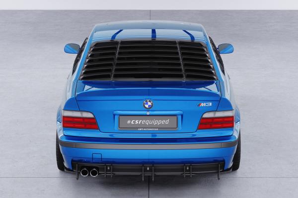 CSR Heckscheibenblend mit ABE für BMW 3er E36 Coupe HSB111-L schwarz matt (Lackierung erforderlich)