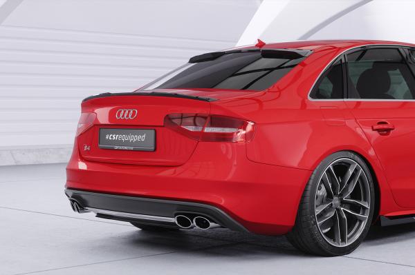 CSR Heckscheibenblend mit ABE für Audi A4 B8 (Typ 8K) Limousine HSB119-M Carbon Look matt strukturiert (keine Lackierung erforderlich)