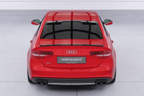 CSR Heckscheibenblend mit ABE für Audi A4 B8 (Typ 8K) Limousine HSB119-M Carbon Look matt strukturiert (keine Lackierung erforderlich)