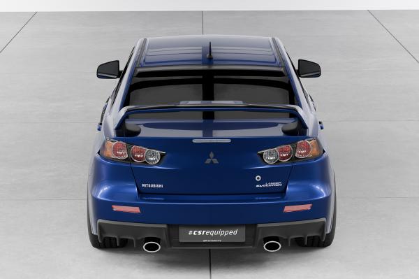 CSR Heckscheibenblend mit ABE für Mitsubishi Lancer (CY0)/ Evolution X/ Evo X HSB129-M Carbon Look matt strukturiert (keine Lackierung erforderlich)