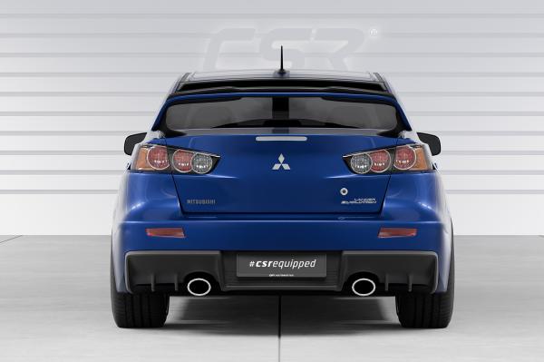 CSR Heckscheibenblend mit ABE für Mitsubishi Lancer (CY0)/ Evolution X/ Evo X HSB129-M Carbon Look matt strukturiert (keine Lackierung erforderlich)