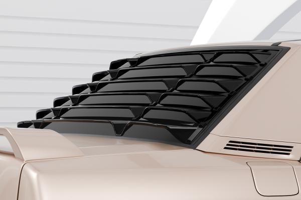 CSR Heckscheibenblend mit ABE für Mercedes Benz W201 / 190er HSB135-S schwarz matt strukturiert (keine Lackierung erforderlich)