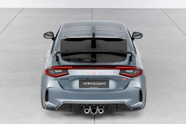 CSR Heckscheibenblende für Honda Civic (11 Gen. / FL5) Schrägheck HSB145-C Carbon Look glänzend (keine Lackierung erforderlich)