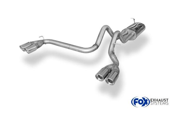 Fox Halbanlage ab Kat für Hummer H2 ab 2008 – Ausgang rechts/links – 2x90 mm (Typ 17)