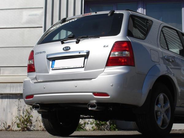 Fox Endrohrgeweih 135x80 Typ 53 rechts/links für Kia Sorento JC – Edelstahl, EG-Gutachten
