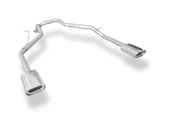 Fox Endrohrgeweih 135x80 Typ 53 rechts/links für Kia Sorento JC – Edelstahl, EG-Gutachten