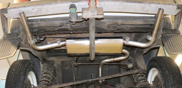 Fox Endschalldämpfer für Lada Niva 4x4 – Ausgang rechts/links – 1x45 mm (Typ 10)