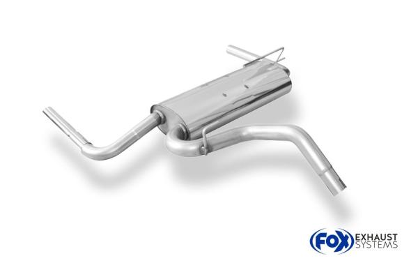 Fox Endschalldämpfer für Lada Niva 4x4 – Ausgang rechts/links – 1x45 mm (Typ 10)