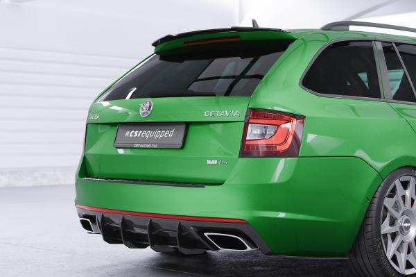 CSR Ladekantenschutz für Skoda Octavia III (Typ 5E) Combi LKS003-G Glossy schwarz Hochglanz (keine Lackierung erforderlich)
