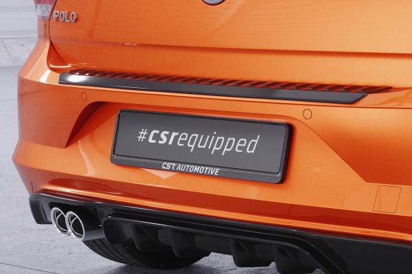 CSR Ladekantenschutz für VW Polo 6 (Typ AW) LKS032-G Glossy schwarz Hochglanz (keine Lackierung erforderlich)