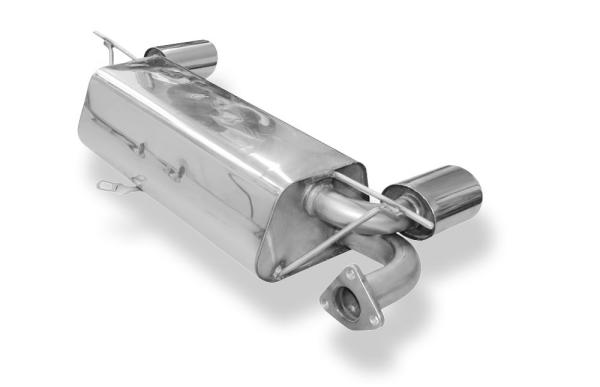 Fox Endschalldämpfer 115x85 Typ 32 rechts/links für Lotus Elise – Edelstahl, Rohr 55 mm, EG-Gutachten