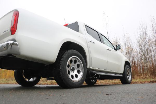 Fox passend für Mercedes X-Klasse 4matic Endrohrsystem Ausgang seitlich rechts und links am Fahrzeug - 2x90 Typ 16 rechts/links MB230000-132