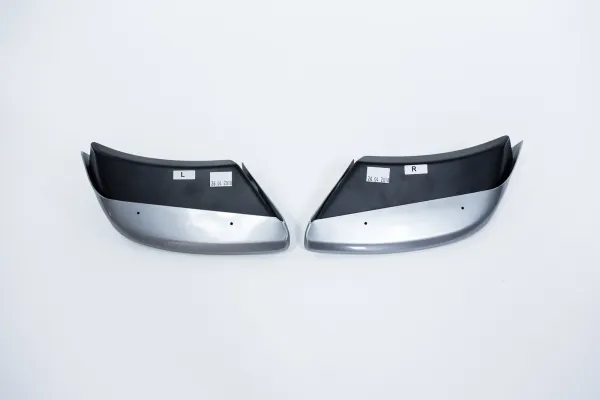 Milotec - Auspuff-Dummies Alu-Brush-Design für Skoda Kodiaq NS inkl. Facelift ohne Scout oder Sportline