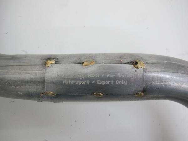 Novus Vor-/Zentralschalldämpfer Ersatzrohr Gruppe N für VW Golf 3 & Vento – 2.0 GTI 16V / 2.8 VR6 – aluminierter Stahl – Motorsport/Racing