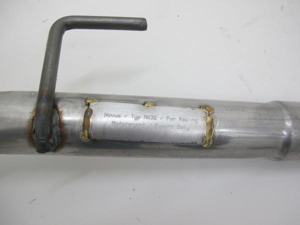 Novus Vor-/Zentralschalldämpfer Ersatzrohr Gruppe N für VW Passat 35i Limousine/Variant – aluminierter Stahl – Motorsport/Racing