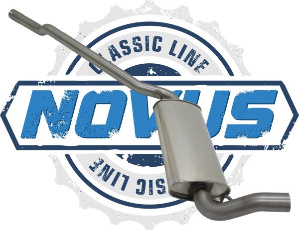 Novus Classic-Line Serien Vorschalldämpfer für Audi 80/90 Typ 89 & Cabrio – Edelstahl – mit E-Prüfzeichen