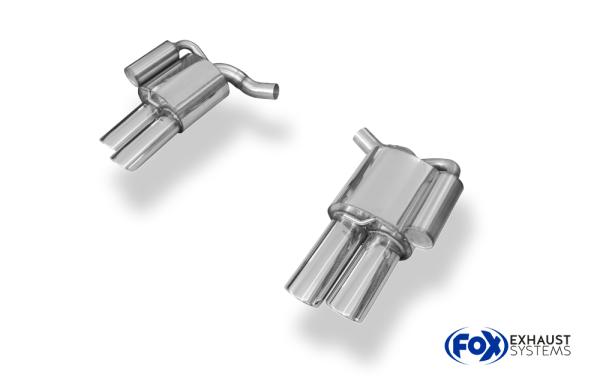 Fox passend für Porsche Panamera 3,6l Endschalldämpfer rechts/links - 2x115x85 Typ 44 rechts/links  PO120014-748