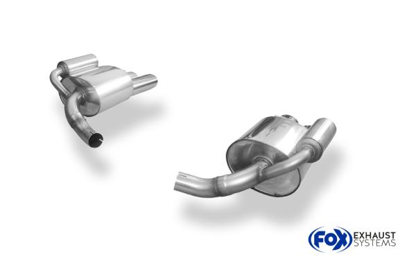 Fox passend für Porsche Panamera 3,6l Endschalldämpfer rechts/links - 2x115x85 Typ 44 rechts/links  PO120014-748