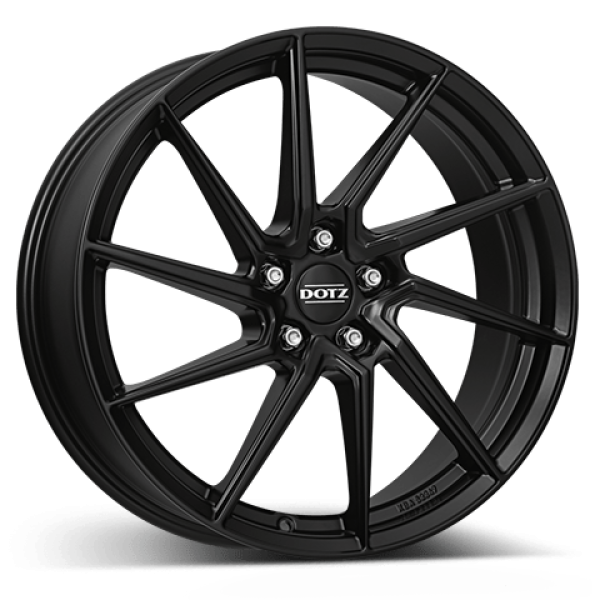DOTZ Alufelge Spa black black matt 7.5x17 ET38 5x114.3 Nabe 71.6mm KBA 53344