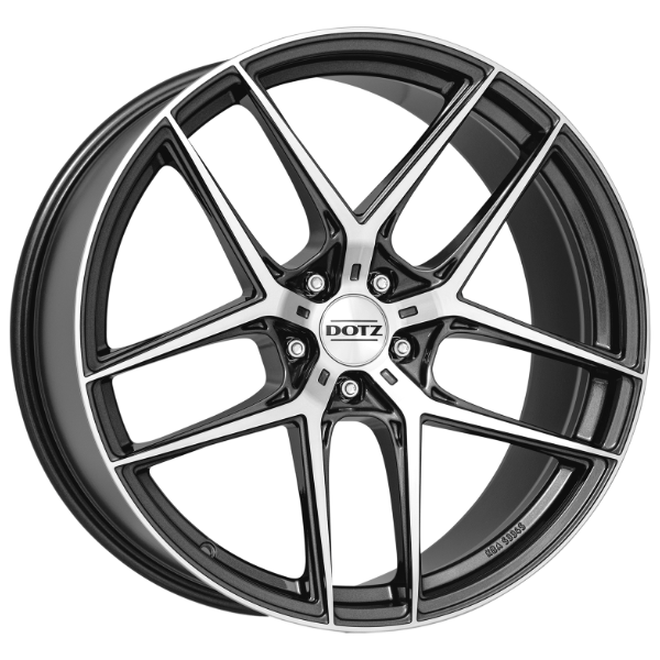 DOTZ Alufelge LagunaSeca dark gunmetal/polished 9x20 ET34 5x114.3 Nabe 71.6mm KBA 53340