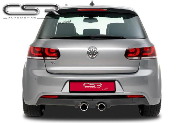 CSR Rücklichtblenden für VW Golf 6 (Typ 1K) RB005-L schwarz matt (Lackierung erforderlich)