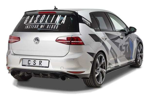 CSR Rücklichtblenden für VW Golf 7 (Typ 1K) RB007-L Lackierung erforderlich (schwarz matt)