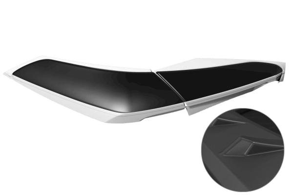 CSR Rücklichtblenden für Ford Focus MK4 Schrägheck RB014 schwarz matt (Lackierung erforderlich)