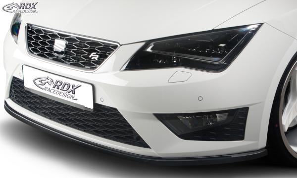 RDX Frontspoiler für SEAT Leon 5F FR + Cupra / Leon 5F SC FR + Cupra / Leon 5F ST FR + Cupra Frontlippe Front Ansatz Vorne Spoilerlippe Schwert