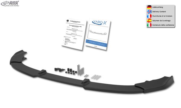 RDX Frontspoilerlippe VARIO-X für KIA Sorento MQ4 (2020+) Frontlippe Front Ansatz Vorne Spoilerlippe