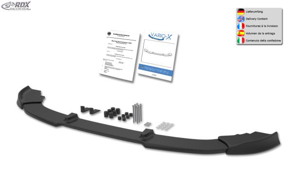RDX Frontspoilerlippe VARIO-X für BMW 1er F20 / F21 2011-2015 Frontlippe Front Ansatz Vorne Spoilerlippe