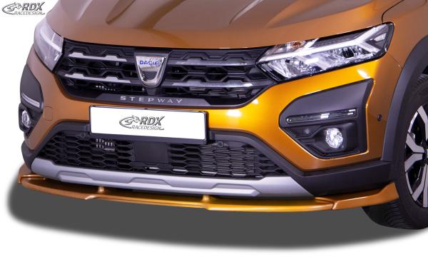 RDX Frontspoilerlippe VARIO-X für DACIA Sandero 3 / Jogger Stepway (2021+) Frontlippe Front Ansatz Vorne Spoilerlippe