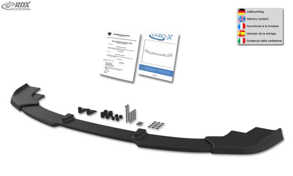 RDX Frontspoilerlippe VARIO-X für BMW 7er E65 / E66 -2005 Frontlippe Front Ansatz Vorne Spoilerlippe