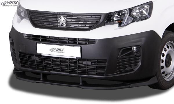 RDX Frontspoilerlippe VARIO-X für CITROEN Berlingo, PEUGEOT Partner & Rifter, OPEL Combo, TOYOTA ProAce City (Typ E, 2018+) Frontlippe Front Ansatz Vorne Spoilerlippe