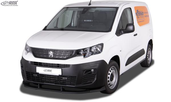 RDX Frontspoilerlippe VARIO-X für CITROEN Berlingo, PEUGEOT Partner & Rifter, OPEL Combo, TOYOTA ProAce City (Typ E, 2018+) Frontlippe Front Ansatz Vorne Spoilerlippe