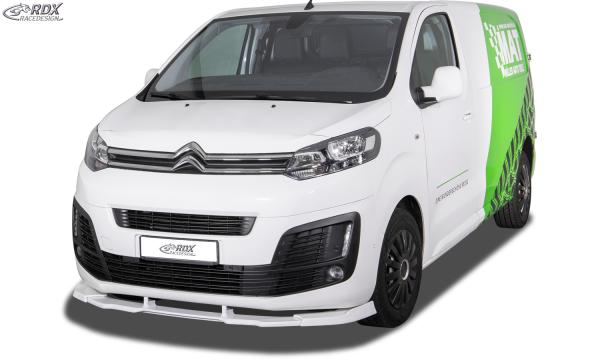 RDX Frontspoilerlippe VARIO-X für CITROEN Jumpy / Spacetourer (V) & FIAT Ulysse / Scudo (V) & OPEL Zafira Life / Vivaro (V) & PEUGEOT Expert / Traveller (V) & TOYOTA ProAce / ProAce Verso (V) Frontlippe Front Ansatz Vorne Spoilerlippe