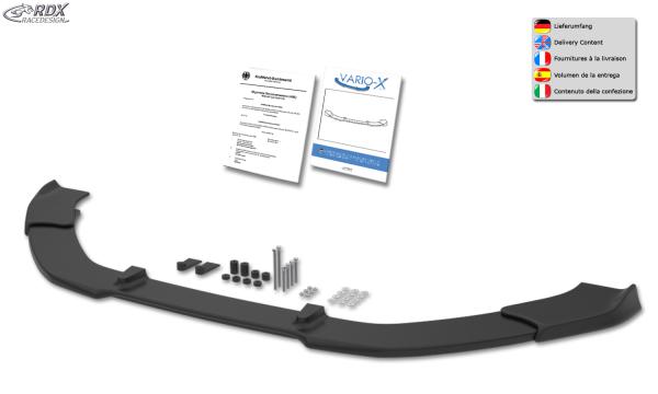 RDX Frontspoiler VARIO-X für PEUGEOT 308 (Typ L / 2017-2021) Frontlippe Front Ansatz Vorne Spoilerlippe
