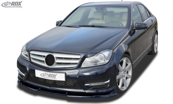 RDX Frontspoilerlippe VARIO-X für MERCEDES C-Klasse W204 / S204 AMG-Styling 2011+ (Passend an Fahrzeuge mit AMG-Stylingpaket Frontstoßstange) Frontlippe Front Ansatz Vorne Spoilerlippe