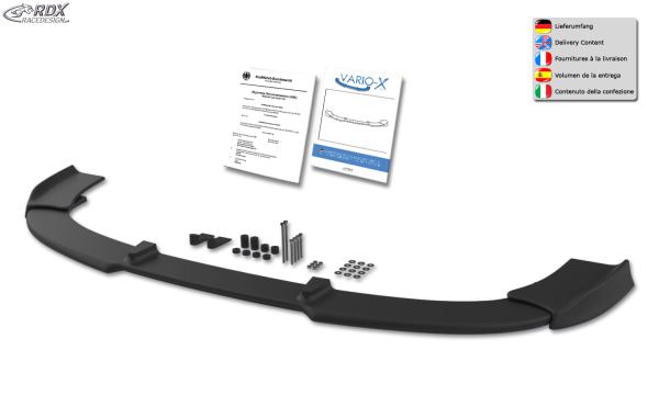 RDX Frontspoilerlippe VARIO-X für RENAULT Megane 3 GT / GT-Line 2011+ Frontlippe Front Ansatz Vorne Spoilerlippe