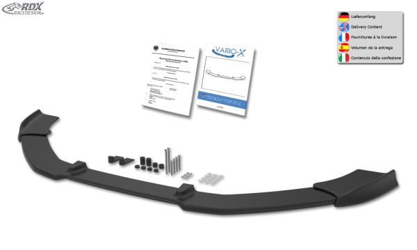 RDX Frontspoilerlippe VARIO-X für SEAT Alhambra 7N 2010+ Frontlippe Front Ansatz Vorne Spoilerlippe