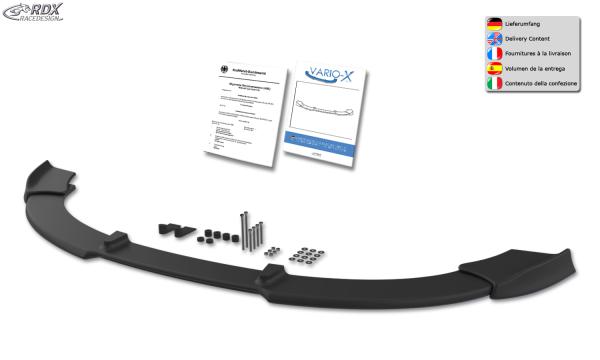 RDX Frontspoilerlippe VARIO-X für KIA Ceed Typ JD Frontlippe Front Ansatz Vorne Spoilerlippe